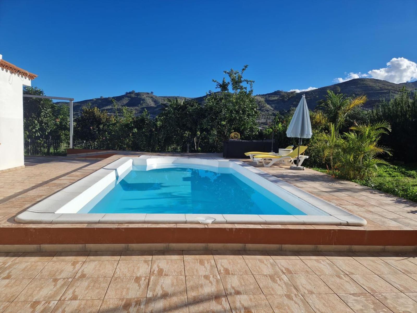 Casa Con Piscina, High-Speed Wi-Fi Y Vistas Villa Santa Brigida  Ngoại thất bức ảnh
